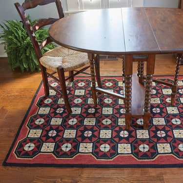 Folk Star Hooked Rug 4' x 6' Park Designs - The Fox Decor